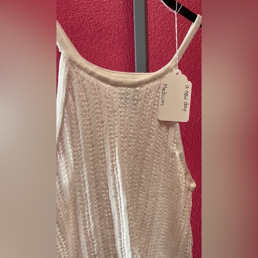 a new day Cream Knit Racerback Tank - Women - Picture 2 of 2